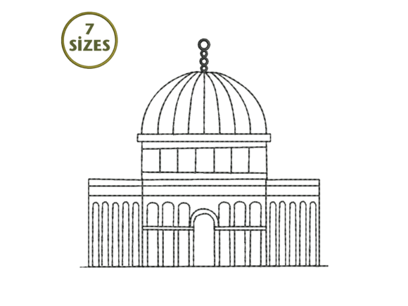 Al Aqsa Line Mosque Embroidery