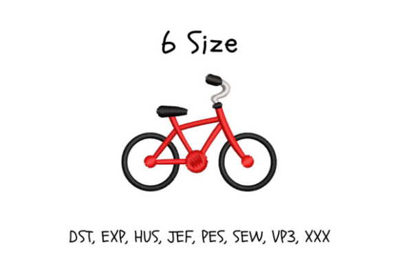 Bicycle Embroidery Design