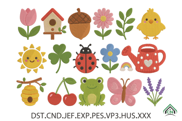 Garden Critters Embroidery Design Bundle
