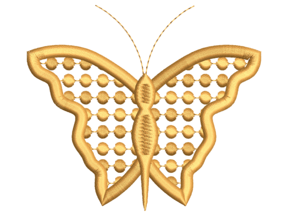 Lace Style Butterfly Embroidery