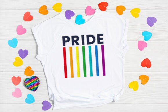 LGBT Pride Rainbow Lines Embroidery