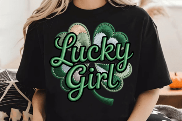 Lucky Girl St Patrick’s Day Embroidery