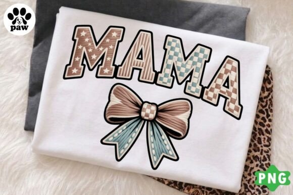 Mama Faux Yarn Chunky Embroidery PNG