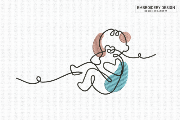 Newborn Baby Embroidery Design